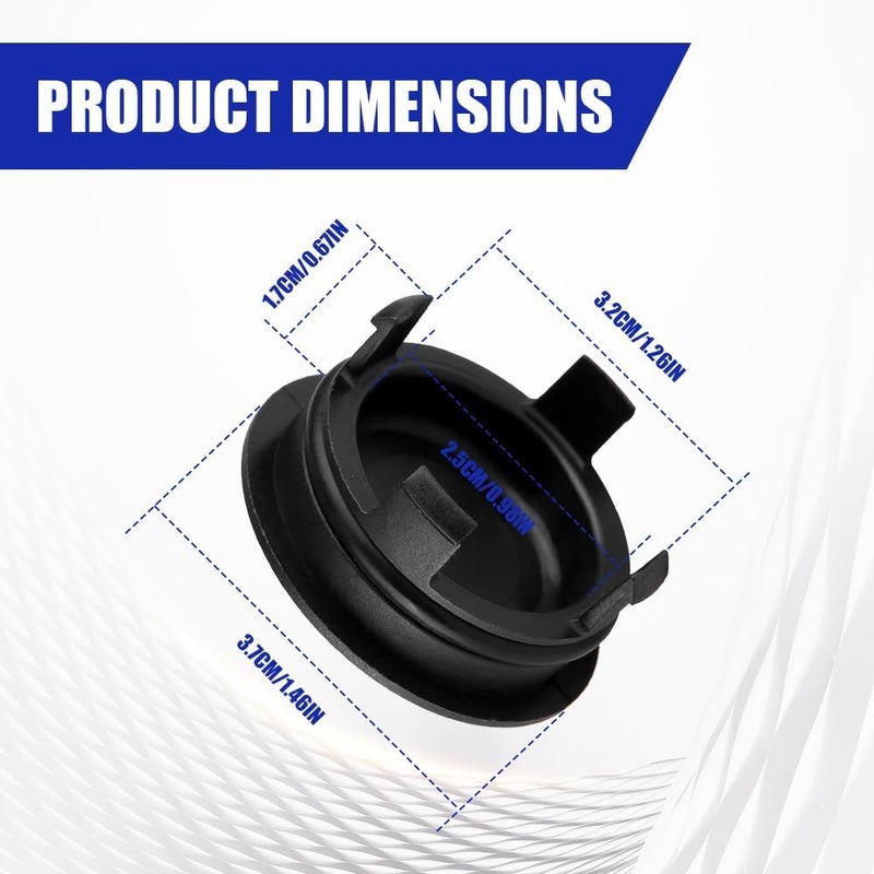 Lyxheth Cylinder Head Rear Cam Plug with Seal, Engine Camshaft Plug, Engine Cylinder Semi-Circular Camshaft Seal Cap, Car Accessory for Honda Civic HR-V, Replaces OEM#12513-P72-003, 12513P72003 - Image 2